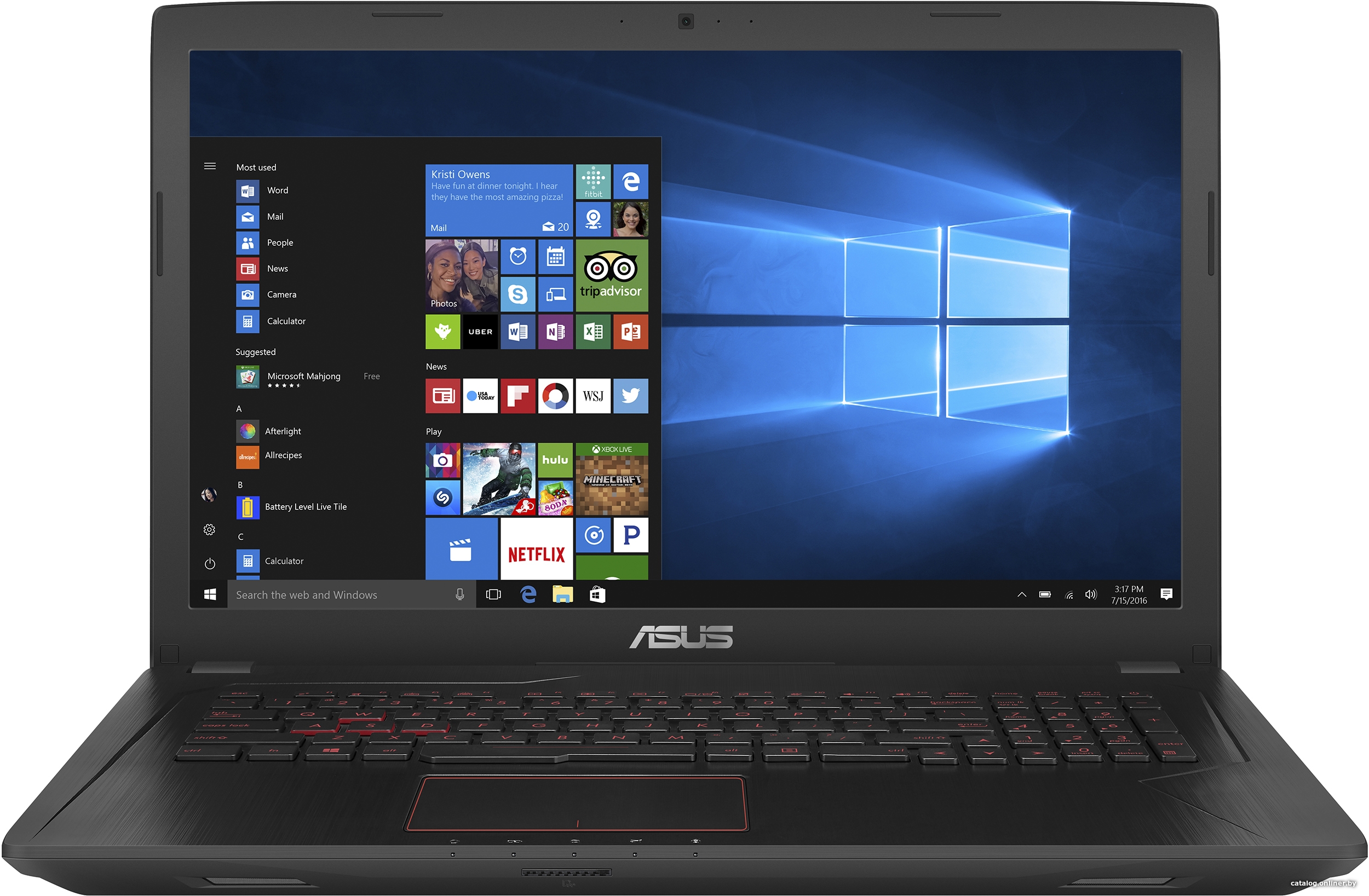 Замена экрана ASUS FX553VD-E41110